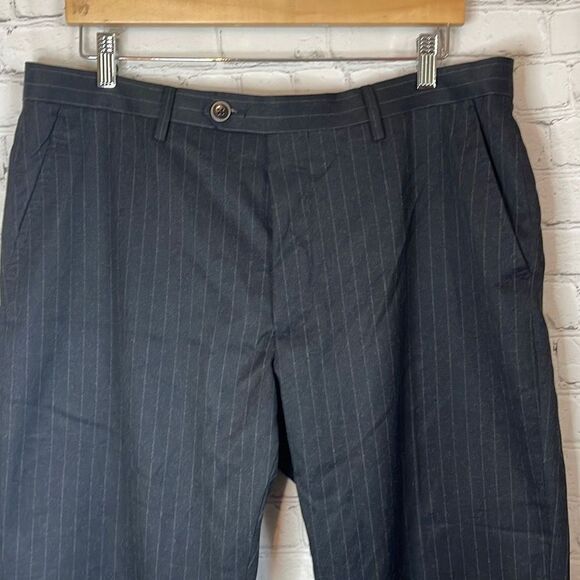 Marc Anthony Men’s Pin Stripe Slim Dress Pants size 36x30 - Picture 2 of 6